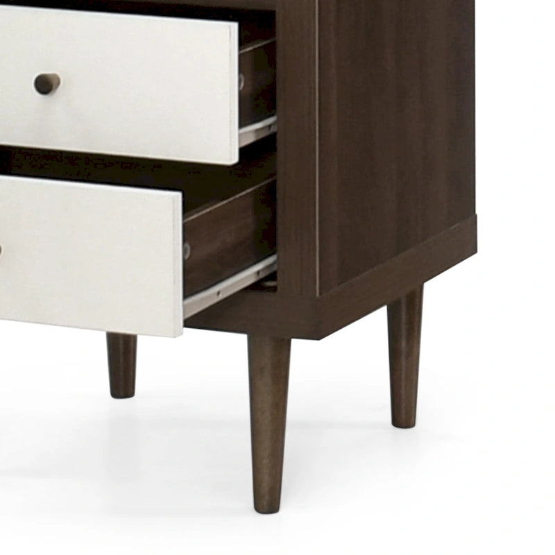 Nystrom Mid Century Modern 2 Drawer Nightstand by Christopher Knight Home