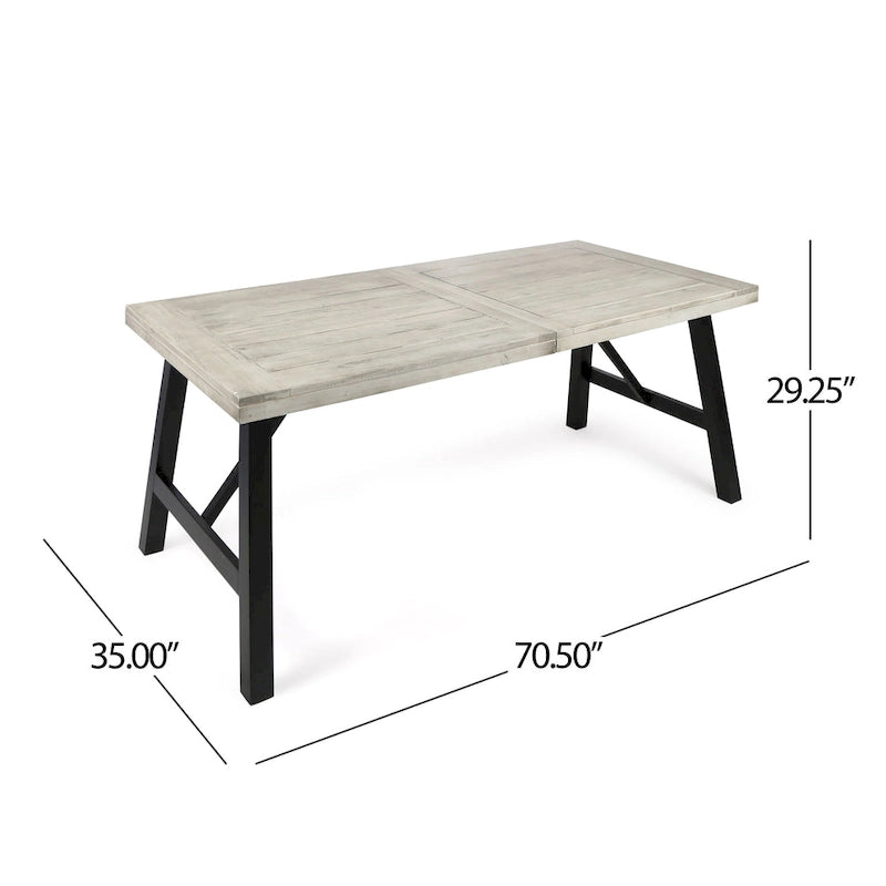 Cottage 3-piece Acacia Wood Picnic Dining Set by Christopher Knight Home