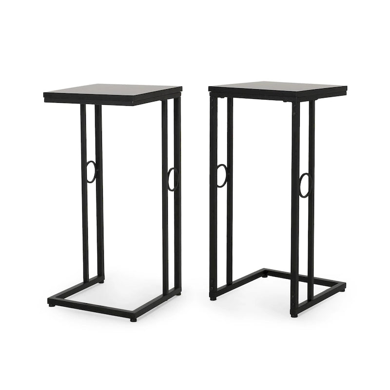 Tavolino a C moderno Bader (set di 2) di Christopher Knight Home