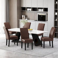 Sedie da pranzo imbottite Pollards (set di 6) di Christopher Knight Home