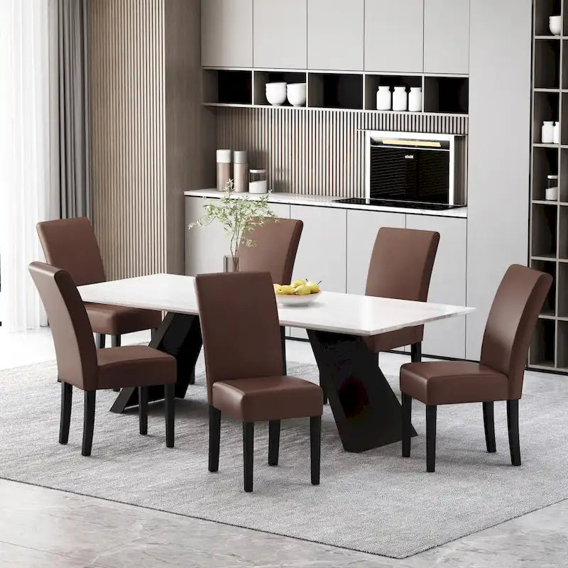 Sedie da pranzo imbottite Pollards (set di 6) di Christopher Knight Home