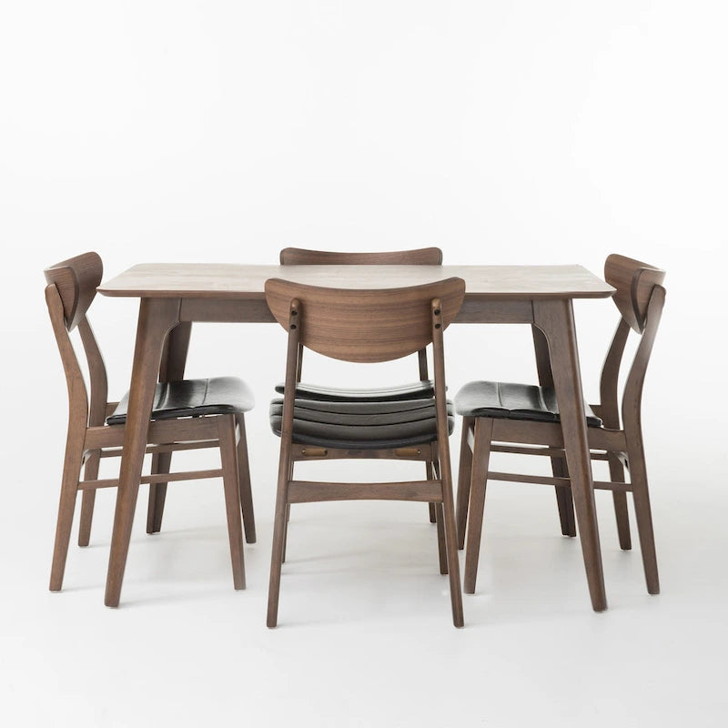 Set da pranzo rettangolare Anise da 5 pezzi in legno di Christopher Knight Home