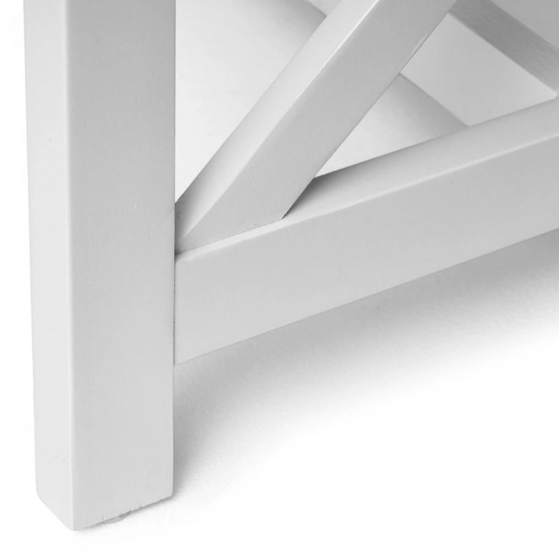 Christopher Knight Home Shammai Square Farmhouse Acacia End Table - 19.75D x 19.75W x 18.75H