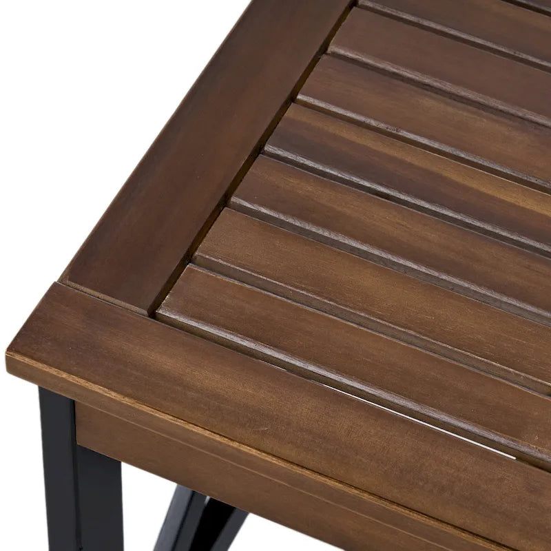 Christopher Knight Home Shammai Square Farmhouse Acacia End Table - 19.75D x 19.75W x 18.75H