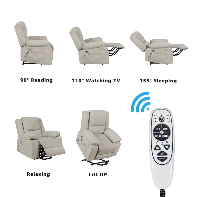 Electric Power Recliner Lift Chair with Massage
