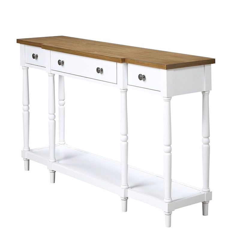Convenience Concepts Cheyenne Tavolo Console a 3 Cassetti con Ripiano