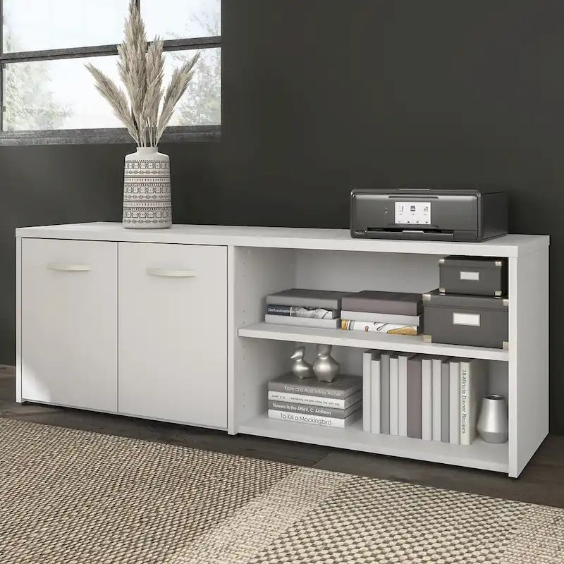 Hybrid Low Storage Cabinet with Doors by Bush Business Furniture