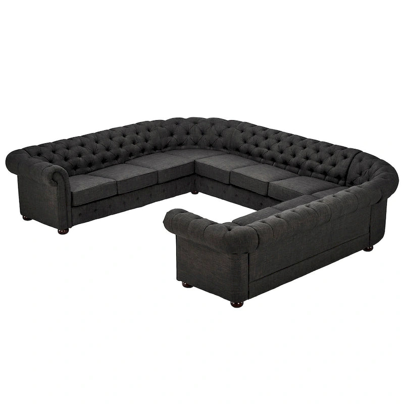 Knightsbridge Chesterfield 11-Seat Sectional by iNSPIRE Q Artisan
