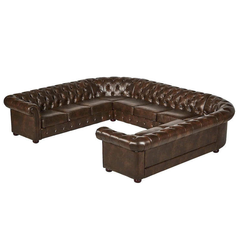 Knightsbridge Chesterfield 11-Seat Sectional by iNSPIRE Q Artisan