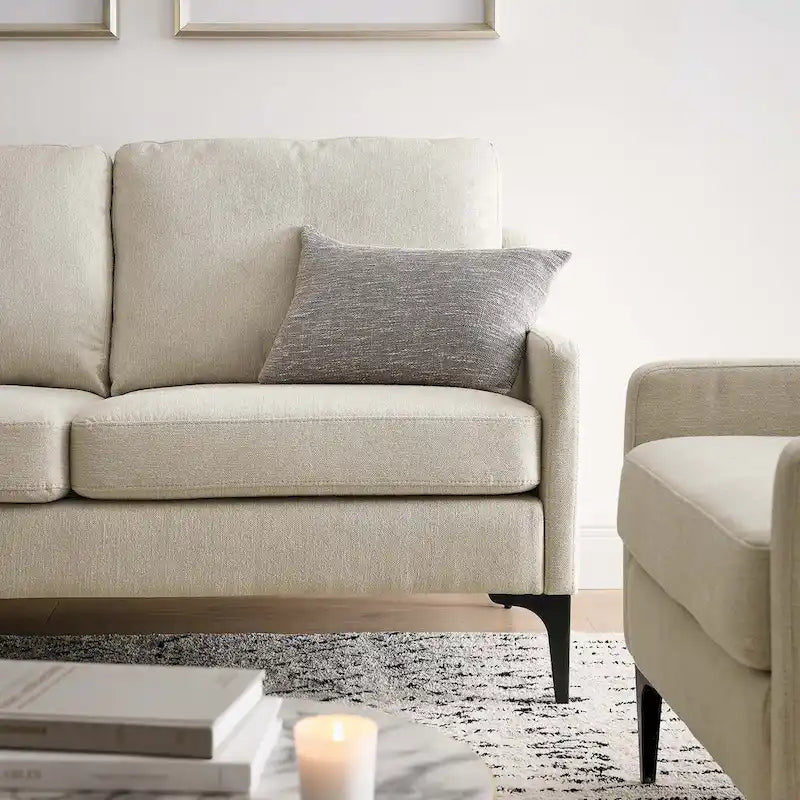 Corland Upholstered Fabric Loveseat