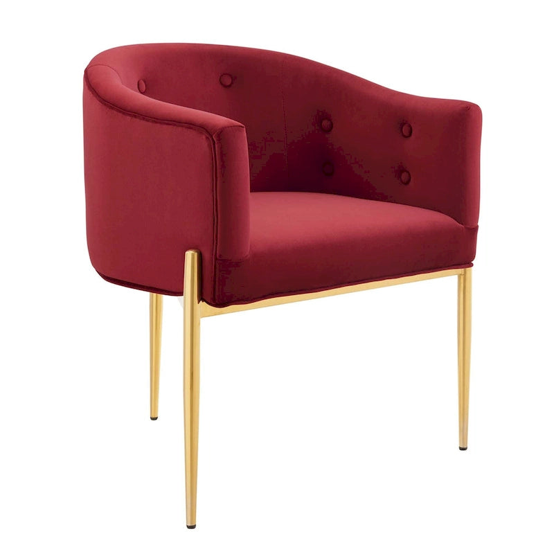 Savour Sedie Accentate in Velluto Tufted Performance - Set da 2