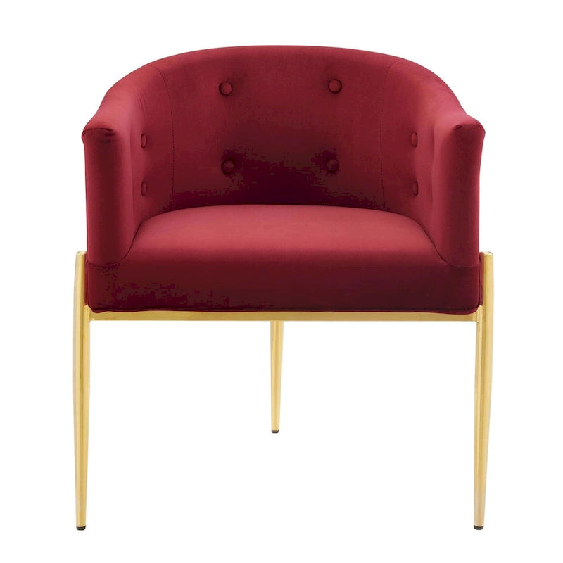 Savour Sedie Accentate in Velluto Tufted Performance - Set da 2