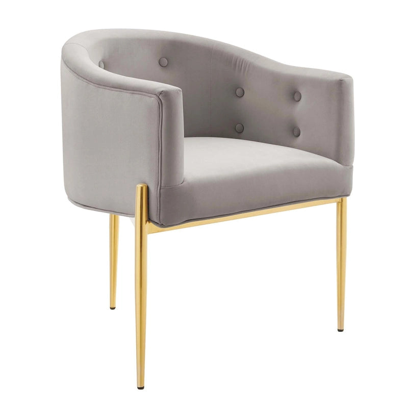 Savour Sedie Accentate in Velluto Tufted Performance - Set da 2