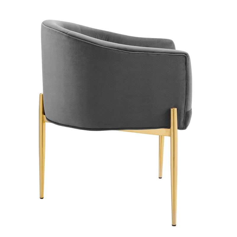 Savour Sedie Accentate in Velluto Tufted Performance - Set da 2