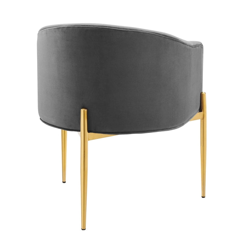 Savour Sedie Accentate in Velluto Tufted Performance - Set da 2