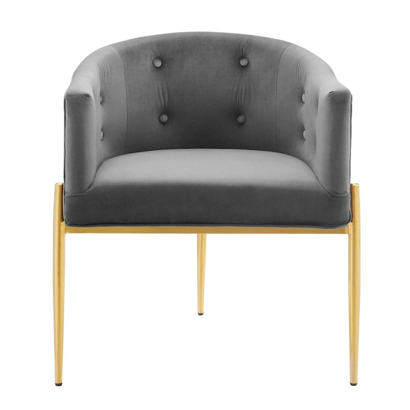 Savour Sedie Accentate in Velluto Tufted Performance - Set da 2