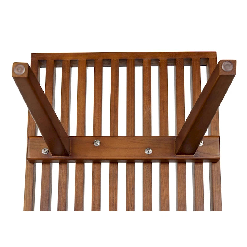 Panca da Ingresso Rettangolare da 48 pollici in Legno Naturale Design a Doghe Moderno per Soggiorno Casa e Ufficio