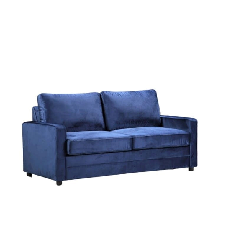 US Pride Furniture Knightsville Divano Letto 70 pollici in Velluto con Braccioli Quadrati