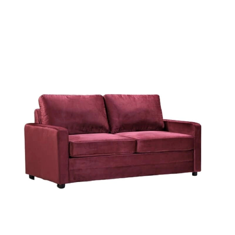US Pride Furniture Knightsville Divano Letto 70 pollici in Velluto con Braccioli Quadrati
