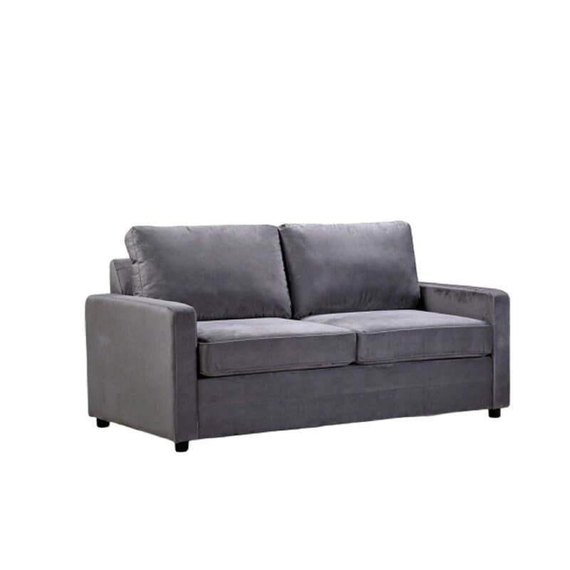 US Pride Furniture Knightsville Divano Letto 70 pollici in Velluto con Braccioli Quadrati