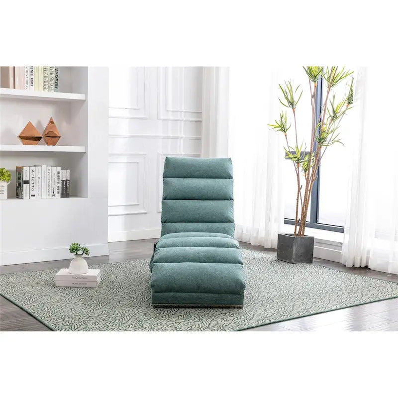 Chaise longue in lino per interni