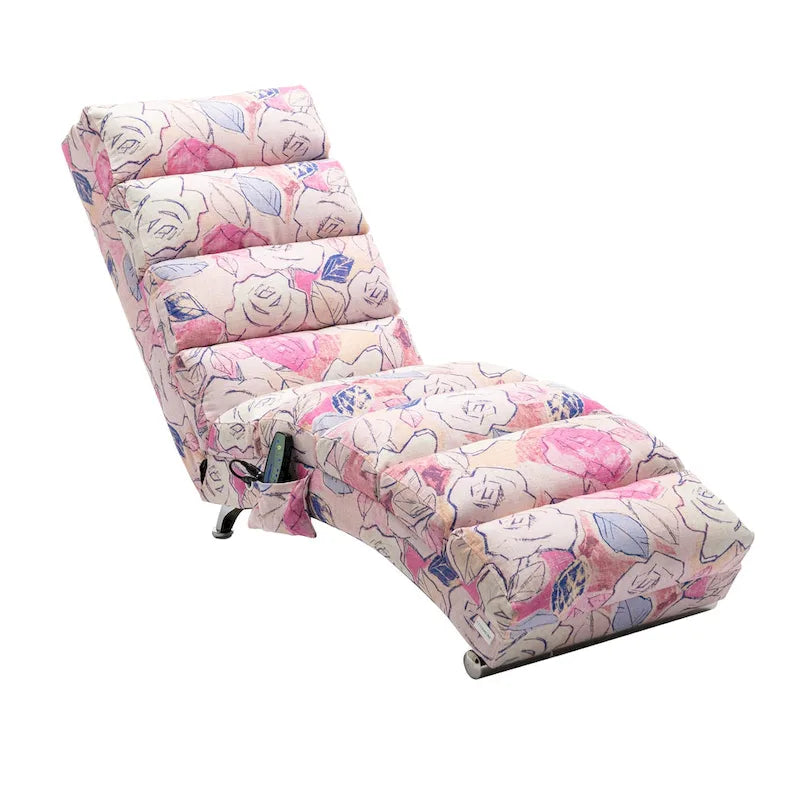 Chaise longue in lino per interni