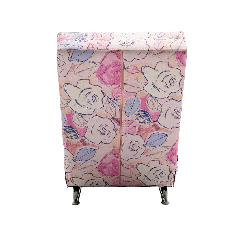 Chaise longue in lino per interni