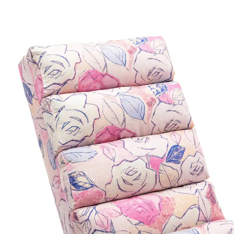 Chaise longue in lino per interni