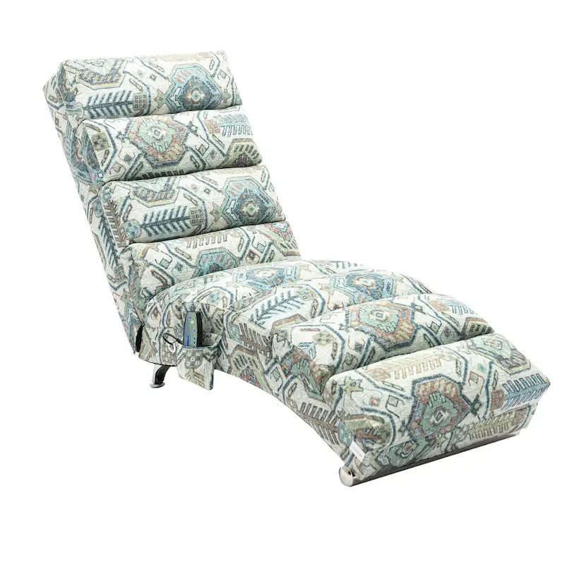 Chaise longue in lino per interni