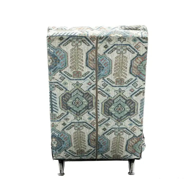 Chaise longue in lino per interni
