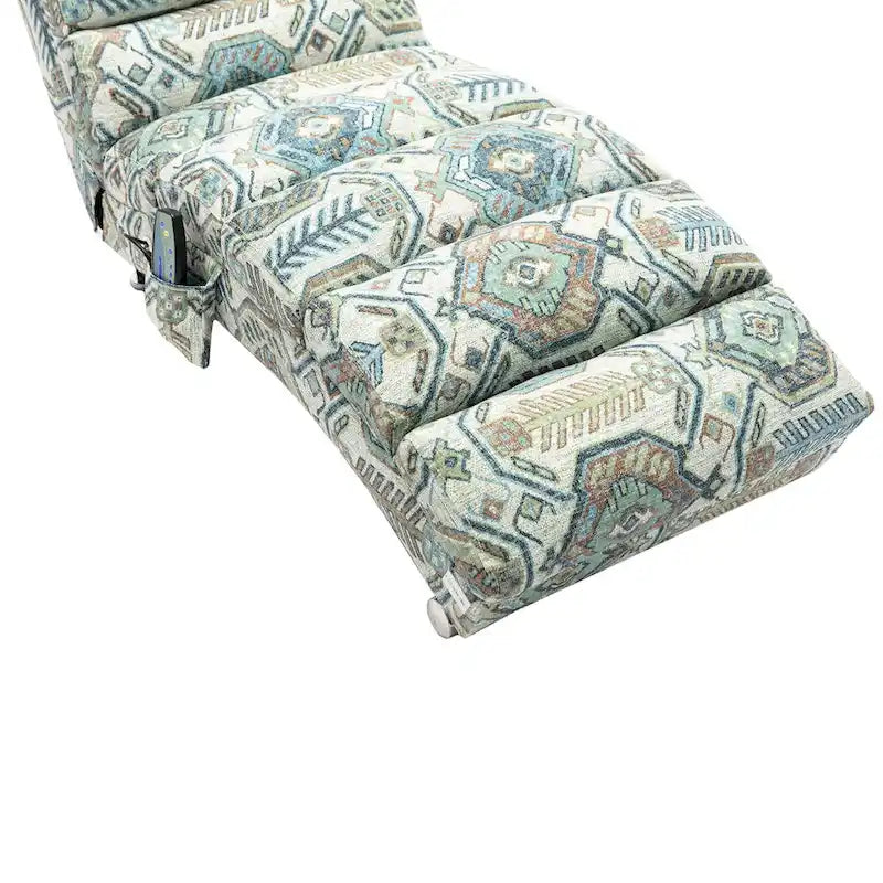 Chaise longue in lino per interni