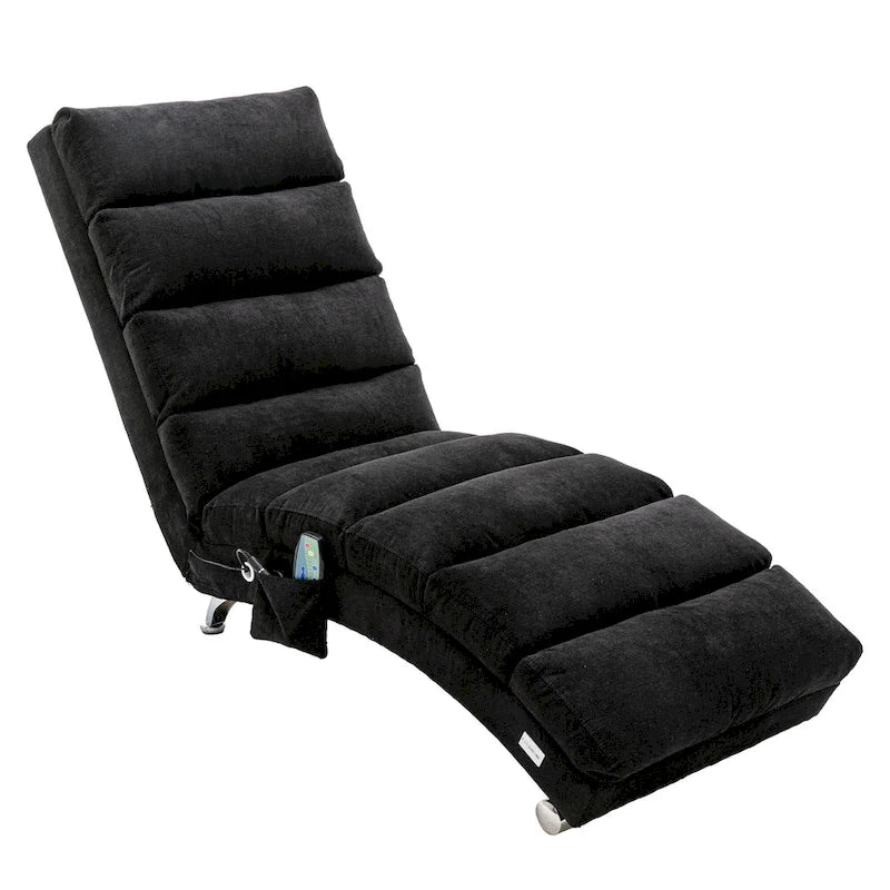 Chaise longue in lino per interni