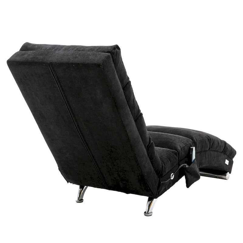Chaise longue in lino per interni