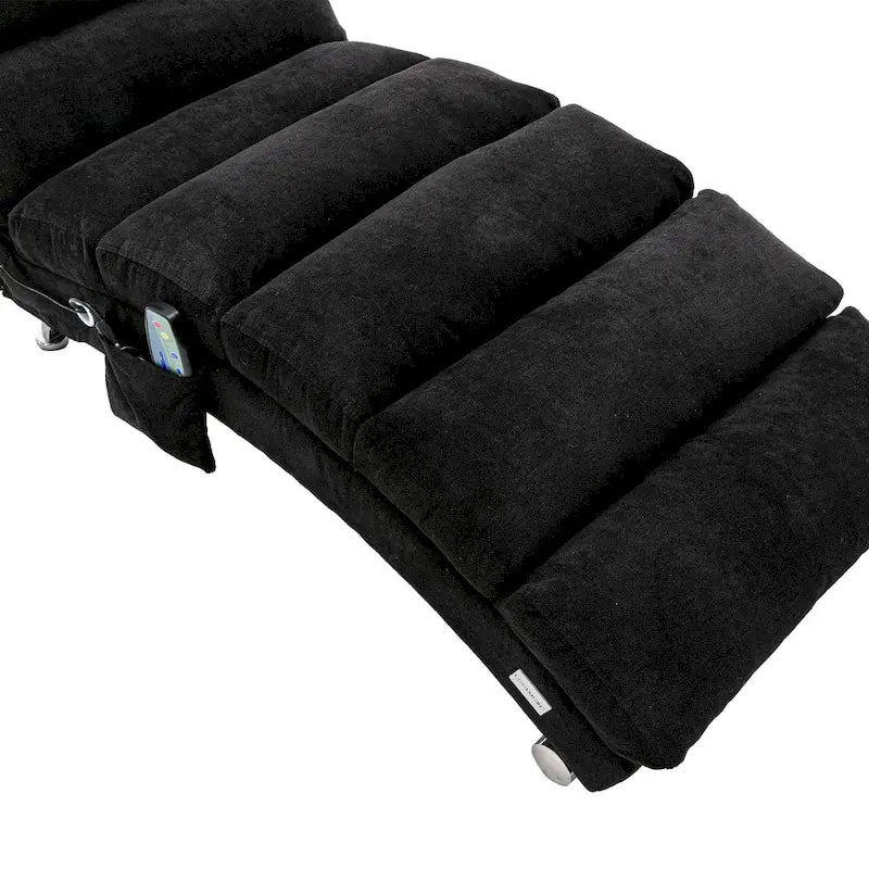 Chaise longue in lino per interni