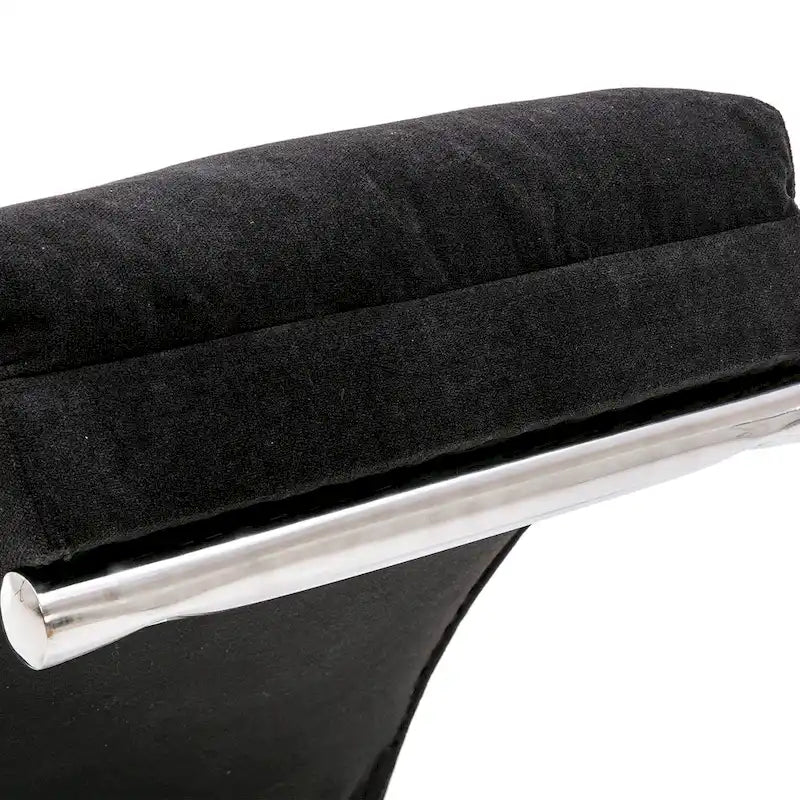 Chaise longue in lino per interni