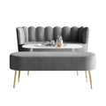 CraftPorch Set salotto di lusso 3 pezzi imbottito in velluto