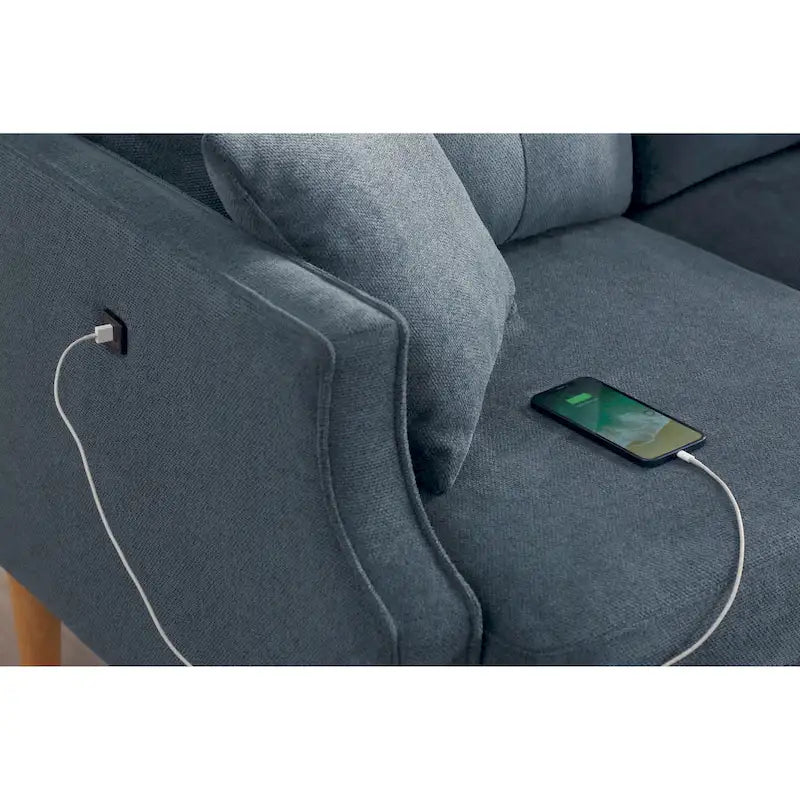 Divanetto con Tessuto Impermeabile, Ricarica USB