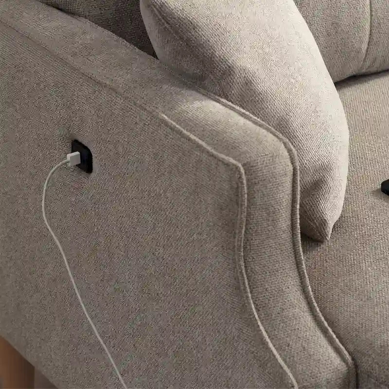 Divanetto con Tessuto Impermeabile, Ricarica USB