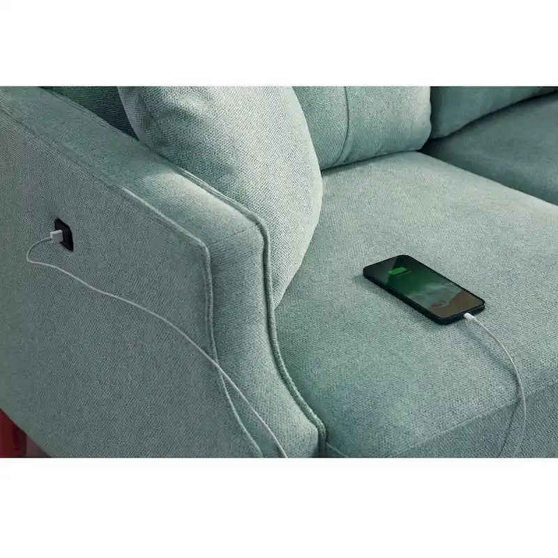 Divanetto con Tessuto Impermeabile, Ricarica USB