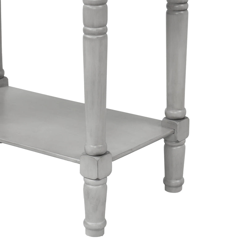 Nestfair Narrow Console Table with 3 Drawers and Shelf