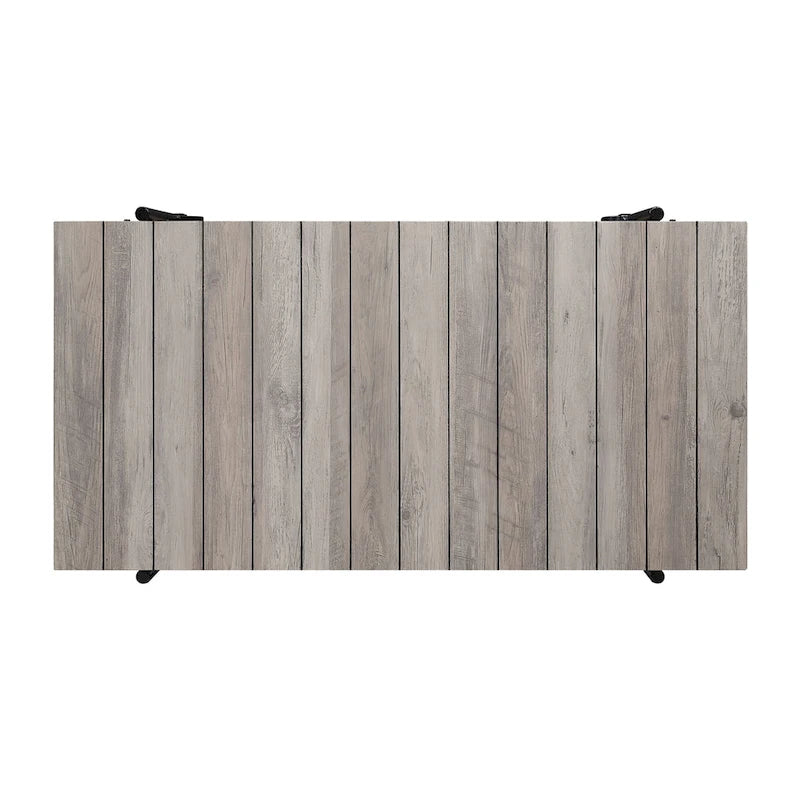 Tavolino da caffè Hyssop Farmhouse Steel 2 pezzi con ripiano di Furniture of America