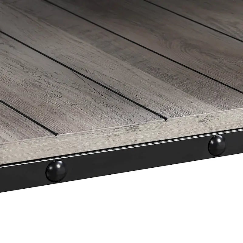 Tavolino da caffè Hyssop Farmhouse Steel 2 pezzi con ripiano di Furniture of America