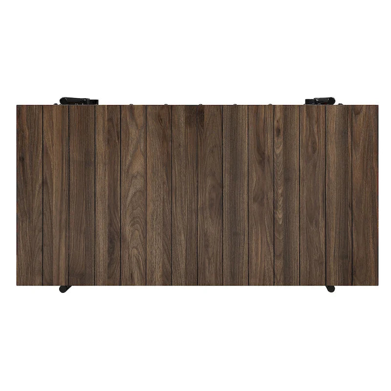 Tavolino da caffè Hyssop Farmhouse Steel 2 pezzi con ripiano di Furniture of America