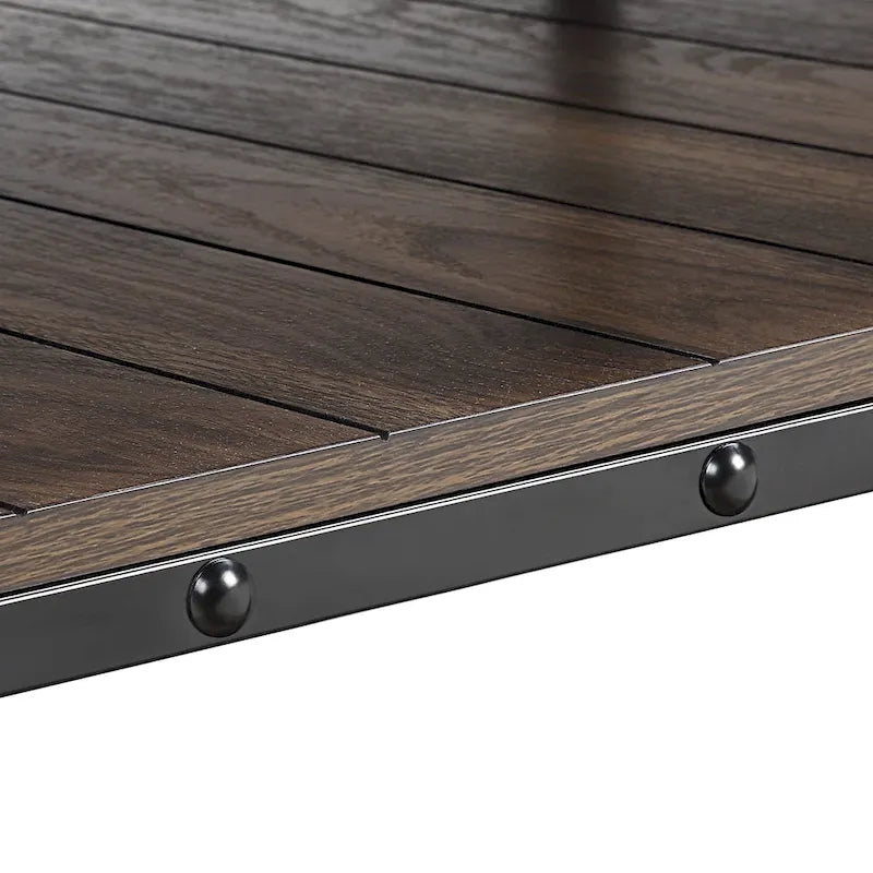 Tavolino da caffè Hyssop Farmhouse Steel 2 pezzi con ripiano di Furniture of America