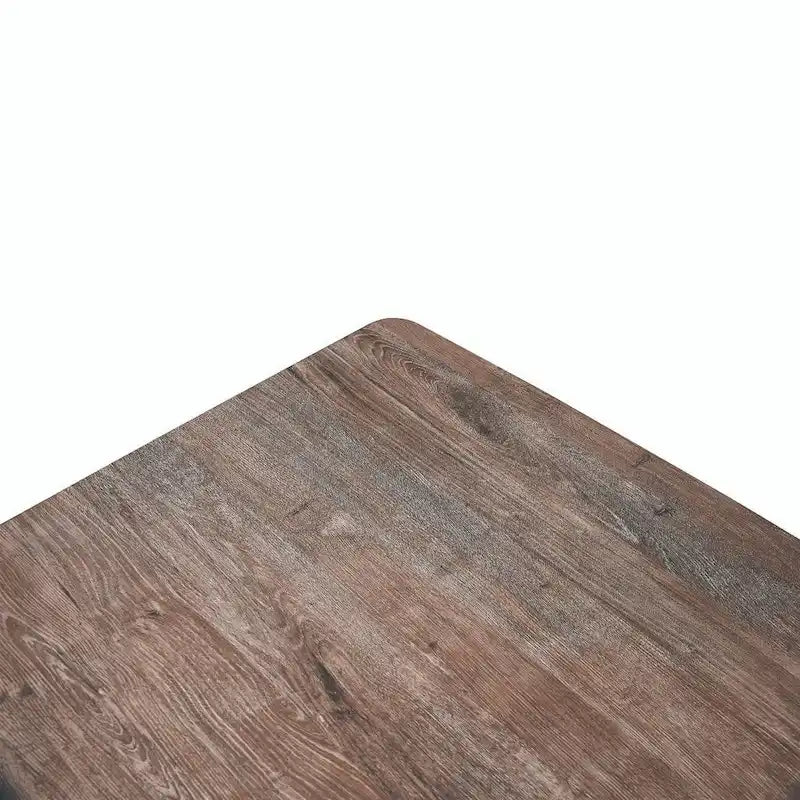 63 Rectangular Dining Table with MDF Tabletop & X-Cross Geometric Metal Base for Home Kitchen Dining Room