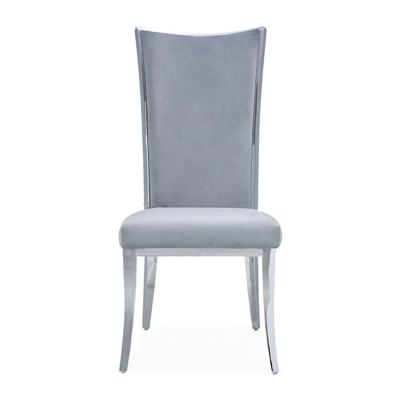 Massimo Silver Stainless Steel Dining Chair