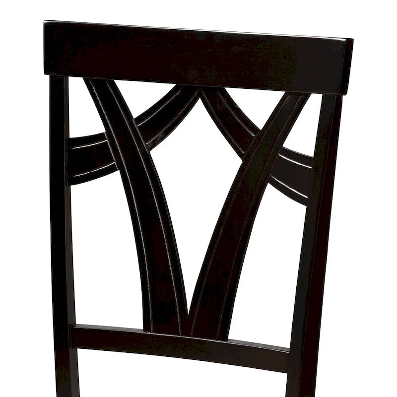 Set di sedie da pranzo in tessuto contemporanee Cyril Copper Grove
