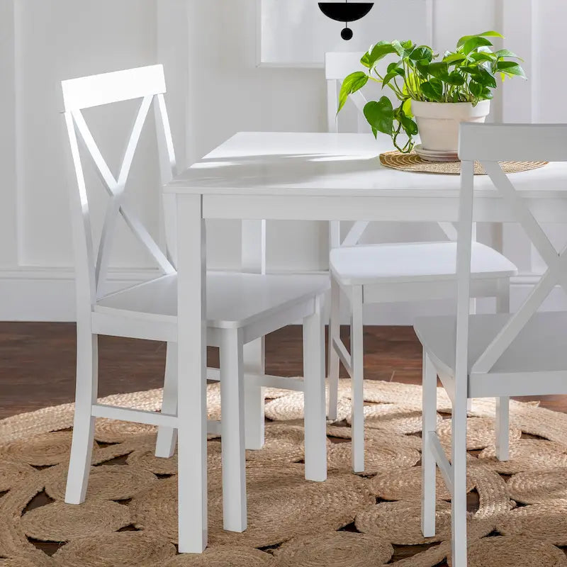 Middlebrook Set da pranzo 5 pezzi con sedie con schienale a X