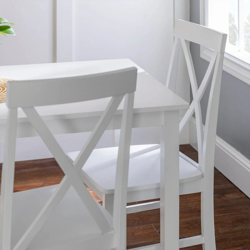 Middlebrook Set da pranzo 5 pezzi con sedie con schienale a X