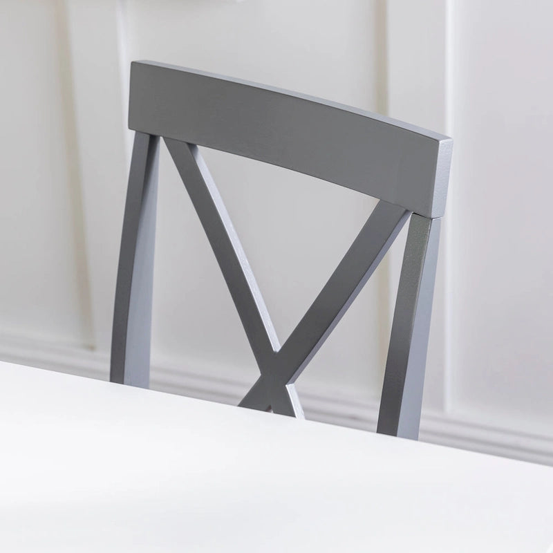 Middlebrook Set da pranzo 5 pezzi con sedie con schienale a X